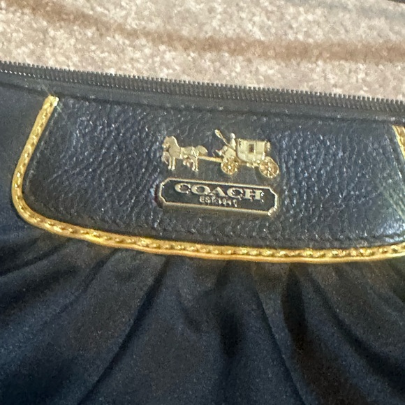 Coach Black and Gold Wristlet - Picture 3 of 13